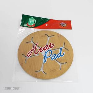 High Sales Eco-friendly Bamboo Round Heat Resistant Hot Pads