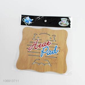 Creative Fish Bone Design Bamboo Hot Pot Holder Coaster Pad
