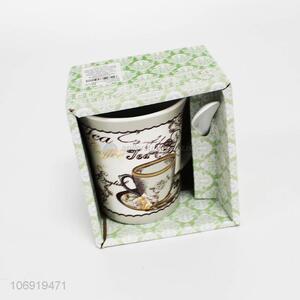 Best Selling Fashion Ceramic Cup With Spoon