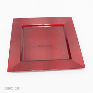 Wholesale new style square plastic plate for decoration