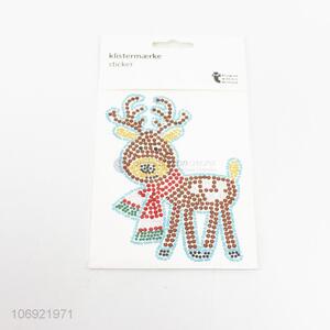 Custom Christmas reindeer acrylic stone sticker for decoration