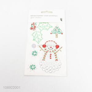 New design Christmas snowman acrylic stone sticker for decoration