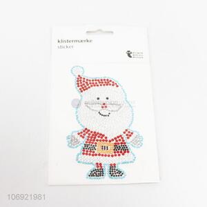 Popular design Christmas santa claus acrylic stone sticker for decoration