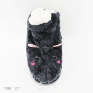 Cheap cute cat design women winter warm indoor non-slip floor plush shoes