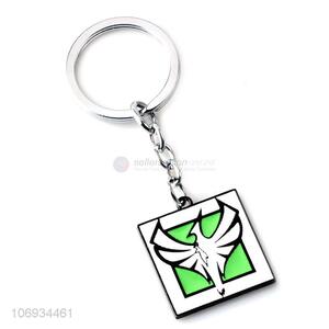 Good Factory Price Square Shape <em>Men</em> Ring Metal Keychain