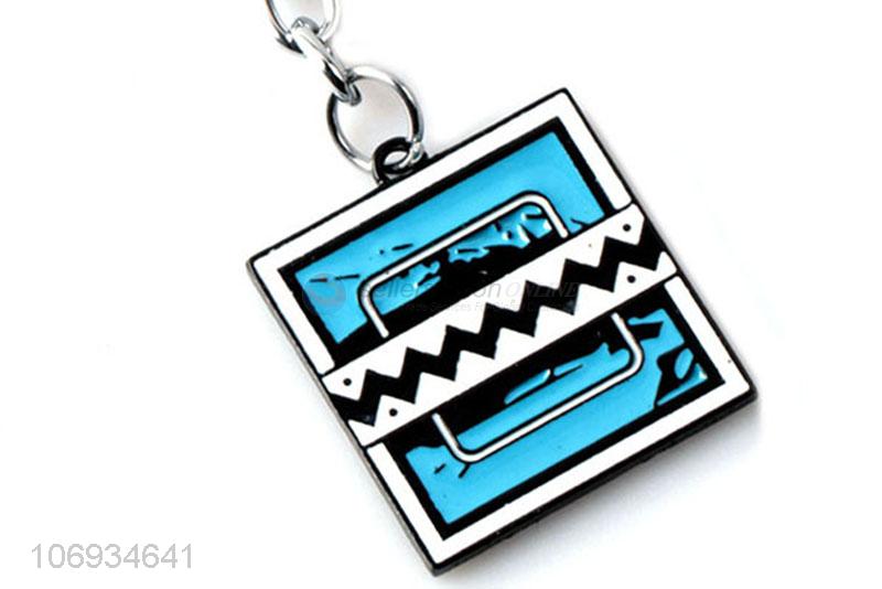 Custom Square Shaped Metal Keychain Promotional Gifts Key Chain