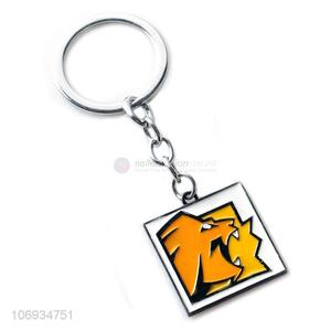 Best Price Custom Fashion Metal Keychain Square Cartoon Key Chain