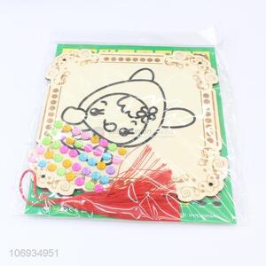 High Sales Kids Educational Toy Handmade Diy Snow Mud Painting Board With Clay And Chinese Knot