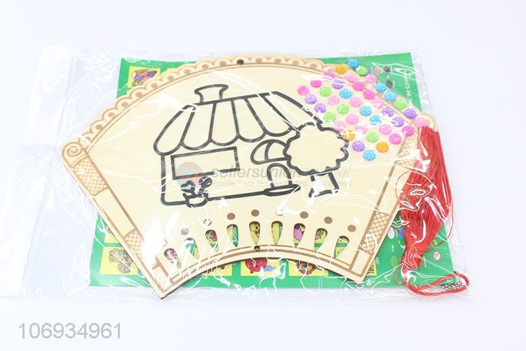 Best Price Children Handmade Diy Snow Mud Painting Board With Clay And Chinese Knot Kids Educational Toy