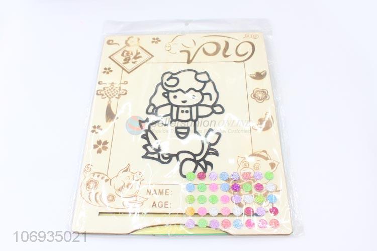 Competitive Price Cute Cartoon Children'S Diy Craft Set Snow Mud Clay Painting Board