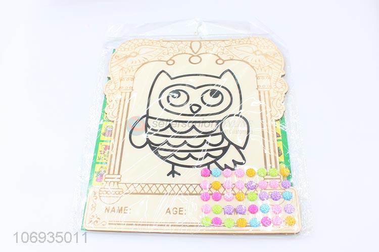Premium Quality Owl Pattern Children'S Diy Craft Set Snow Mud Clay Painting Board