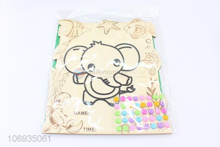 Competitive Price Kids Toy Elephant Pattern Children'S Diy Craft Set Snow Mud Clay Painting Board