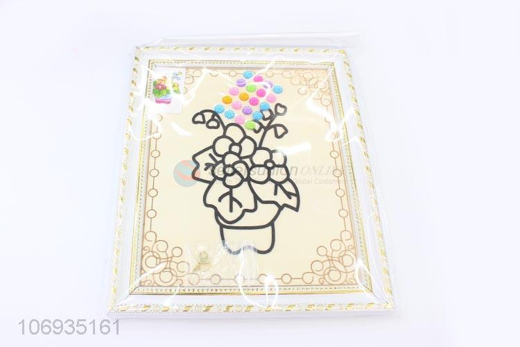 Factory Wholesale Cute Photos Diy Diamond Mosaic Painting Kit With Frame And Clay