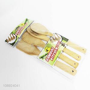 Wholesale 4 Pieces Bamboo Spatula Rice Scoop Set