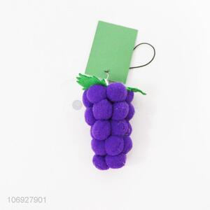 Wholesale Unique Design Fruit Grape Shaped Cartoon Cute Plush Pendant