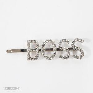 Fashion Letters Hairpin Metal Hair Clip