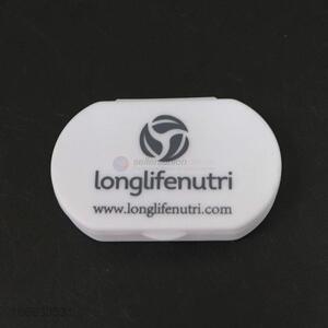 Premium products customized logo 3 compartments plastic pill case