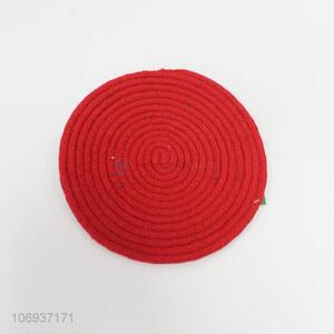Good Quality Round Red Placemat Household Table Mat