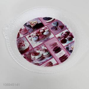 Reasonable price exquisite macaroon printed plastic food tray