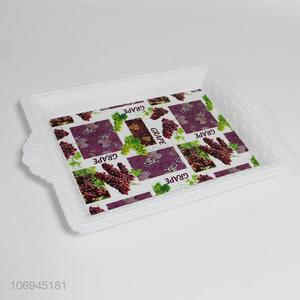 China OEM cheap grapes printed plastic food tray
