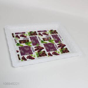 Low price newest grapes printed plastic food tray