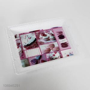 Wholesale price exquisite macaroon printed plastic food tray