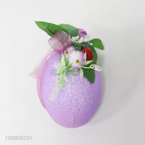 Fancy design Easter decoration big Easter foam egg with flower