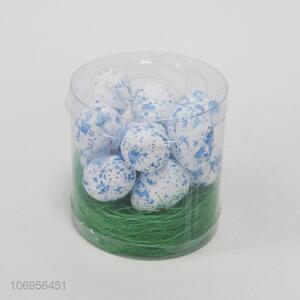 Competitive price Easter ornaments foam Easter eggs and grass