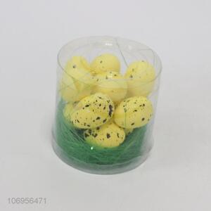 Reasonable price decorative colorful foam eggs Easter eggs and grass