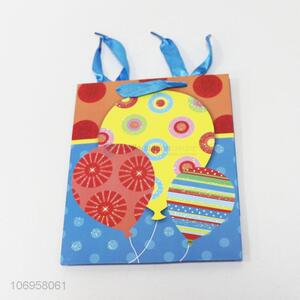 New design exquisite colorful balloon printed gift bag