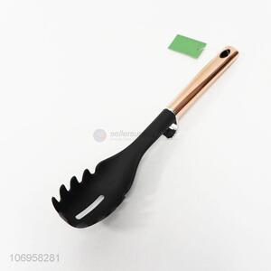 China manufacturer kitchen utensils nylon spaghetti spatula with copper plated stainless steel handle