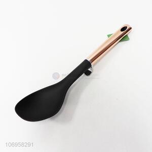 Premium products nylon meal spoon with copper plated stainless steel handle