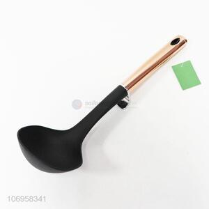 Hot selling prremium nylon soup ladle with copper plated stainless steel handle
