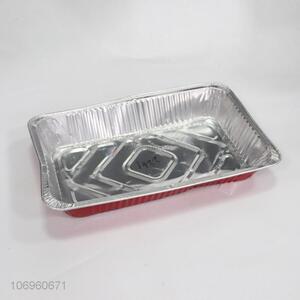 High Sales Rectangle Aluminium Foil Food Container for Cake Bakery