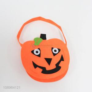 Best selling Halloween non-woven pumpkin basket candy basket