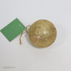 Hot sale Christmas tree decoration golde powder Christmas ball