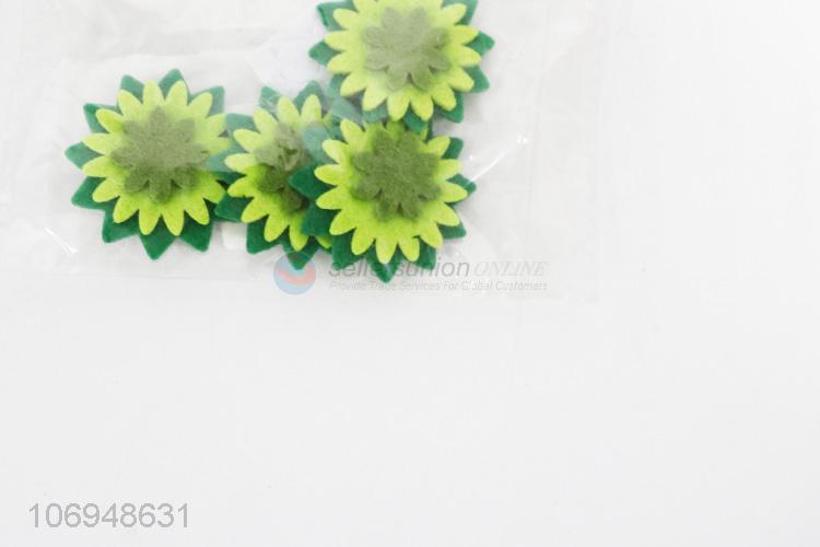 Wholesale chrysanthemum shape diy felt cloth patch for garment decoration