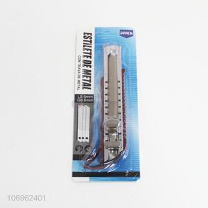 Wholesale cheap sharp iron art knife office snap-off knife