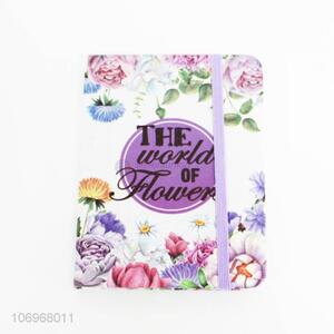 High quality flower printed notebook fashion stationery