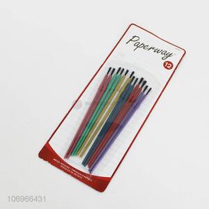 Hot Selling 12 Pieces Colorful <em>Paintbrush</em> Set