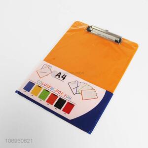 Wholesale Price A4 Color Clip Board Plastic Clipboard