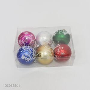 Factory sell Christmas decorations 6pcs 6cm Christmas balls