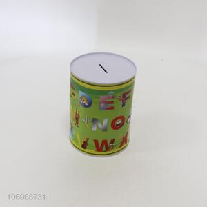 New kid metal piggy bank cute cartoon savings bank money box