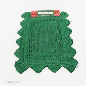 Hot Sale 4 Pieces Green Polyester Placemat Set