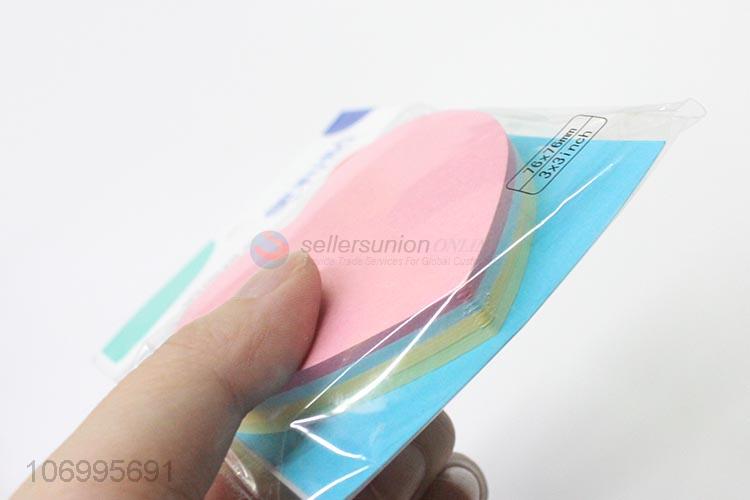 Hot Selling Colorful Heart Shape Self-Adhesive Stick Note Pad
