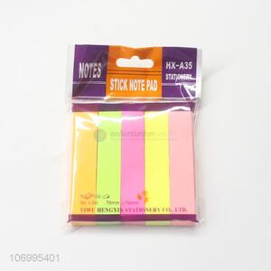New Style 100 Sheets Colorful Fluorescent Sticky Note Pad