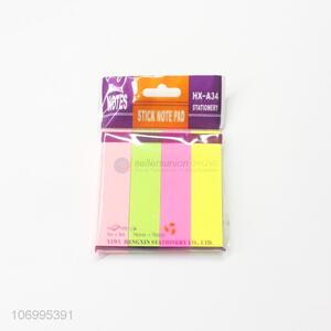 Wholesale Colorful Fluorescent Paper 100 Sheets Sticky Note Pad