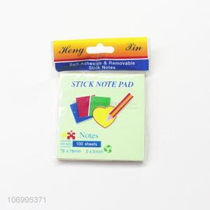 Hot Selling 100 Sheets Colorful Fluorescent Paper Sticky Note