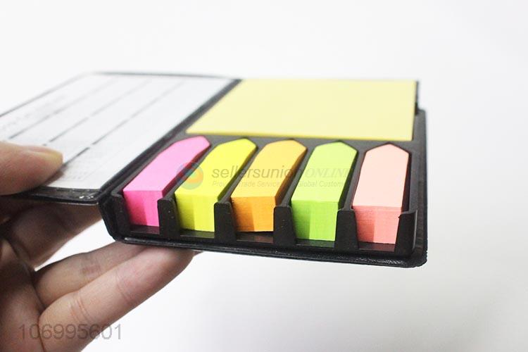 Custom 100 Sheets Pointed Indexing Arrow Fluorescent Post-It With Stick Note Pad