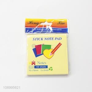 Hot Selling 100 Sheets Self-Adhesive Stick Note Pad